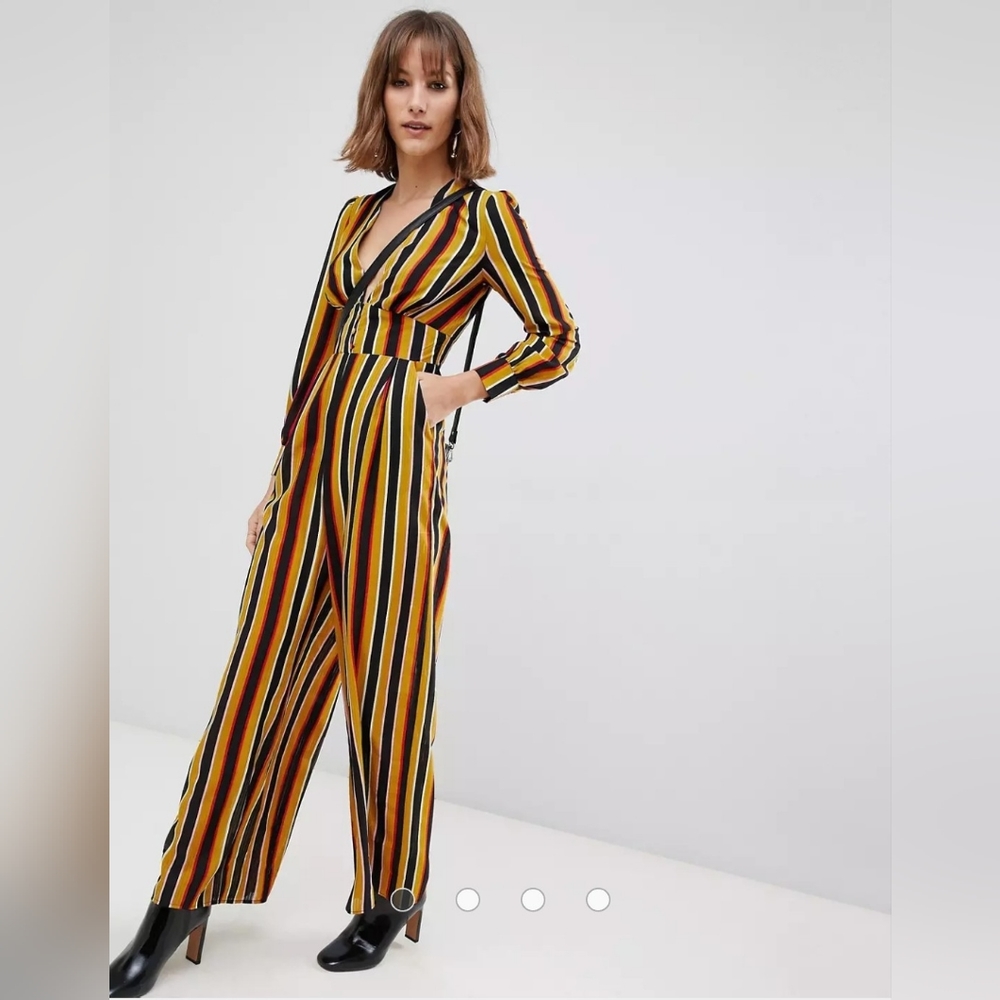 NWT Multicolor Striped Jumpsuit by Glamorous